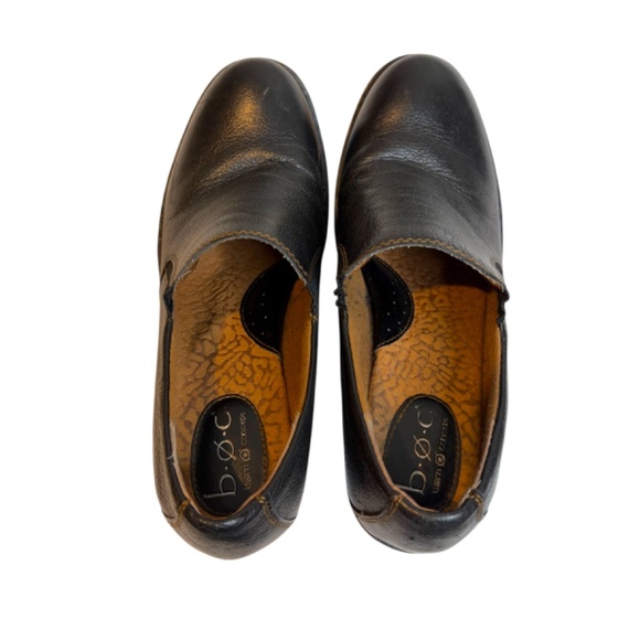 Black Pebble Leather Slip On Shoe Booties - Picture 5 of 16